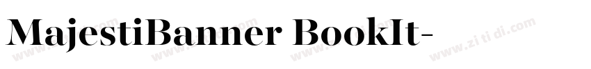 MajestiBanner BookIt字体转换